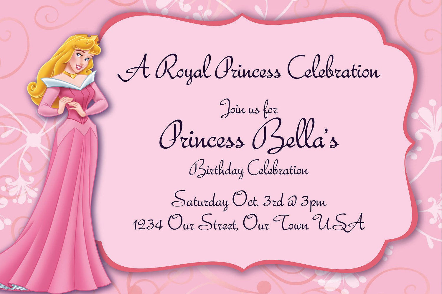 Photo Princess Invitations
