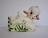 Vintage Little Lamb Planter