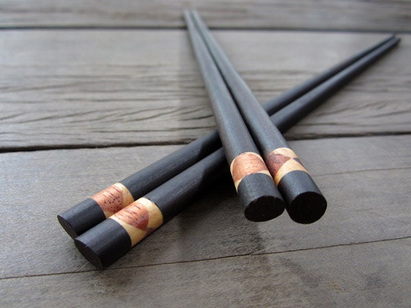 Wooden chopsticks unique & high quality 100% handmade design no.9
