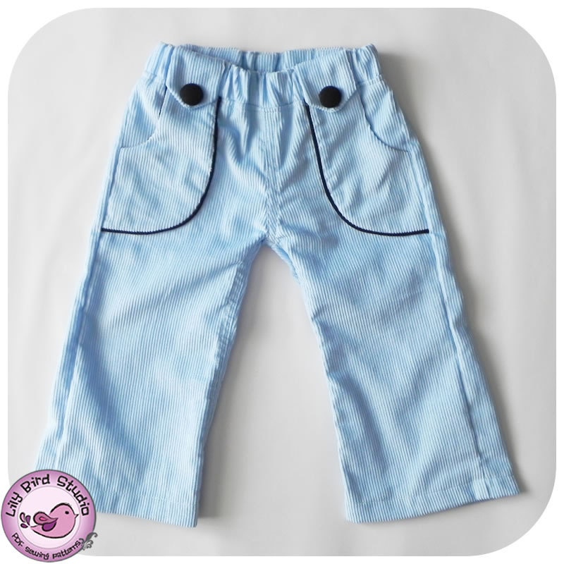 Ben & Mia Pants with Pockets for Boy and Girl - 12 months to 6 years - PDF Pattern and Instructions