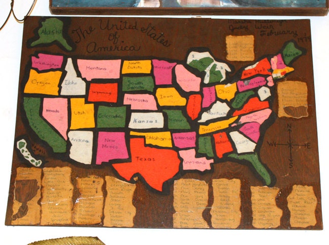 Outsider Art/ Craft School Project United States Map