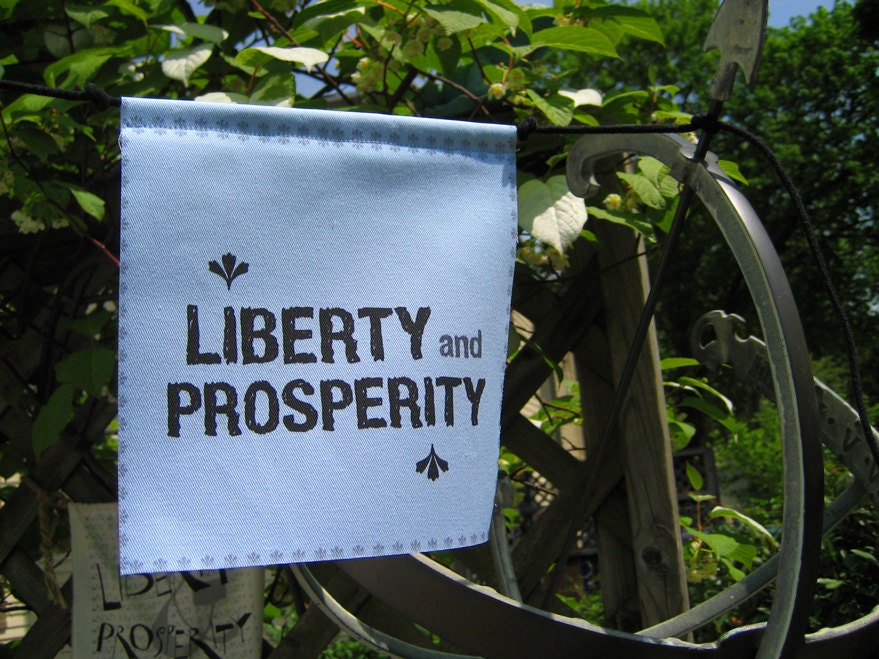 Prayer Flag, Liberty and Prosperity, New Jersey State Motto