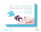 Beta Fish Engagement Party Custom Printable Invitation