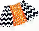 SALE Toddler Girls Boutique Twirl Skirt Black White Orange Sizes 2T 3T 4T 5T Ready to Ship Spring Summer Clothing Gift