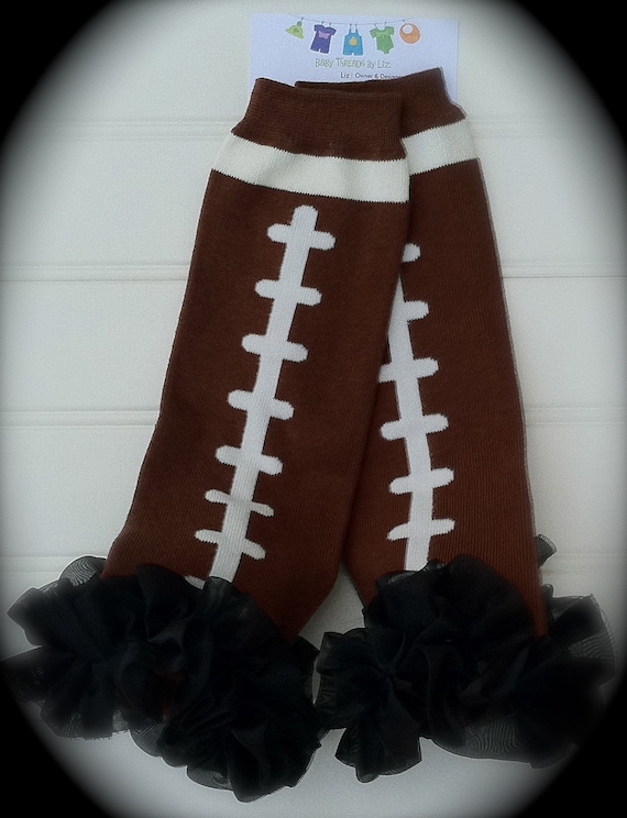 Football Leg Warmers with Organza Trim One size fits most