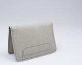 Card Case Wallet / Front Pocket Wallet in Gray made from Washable Kraft Paper
