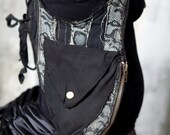CUSTOM Patchwork Holster with Corset Back, 2 Flap Pockets & 2 Large Zipper Pockets
