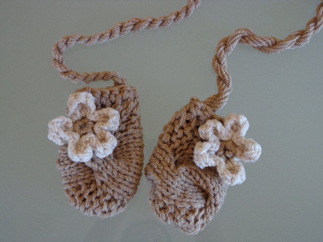Crochet Baby Mittens, Newborn Mittens, Baby Girl Mittens, Baby Mitts, Baby Thumbless Mittens