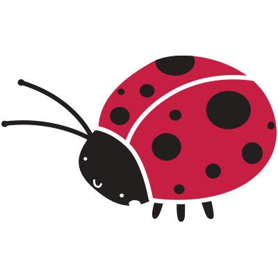 Ladybug Stencil for Painting Girls Room Wall Mural   (SKU110-istencil)