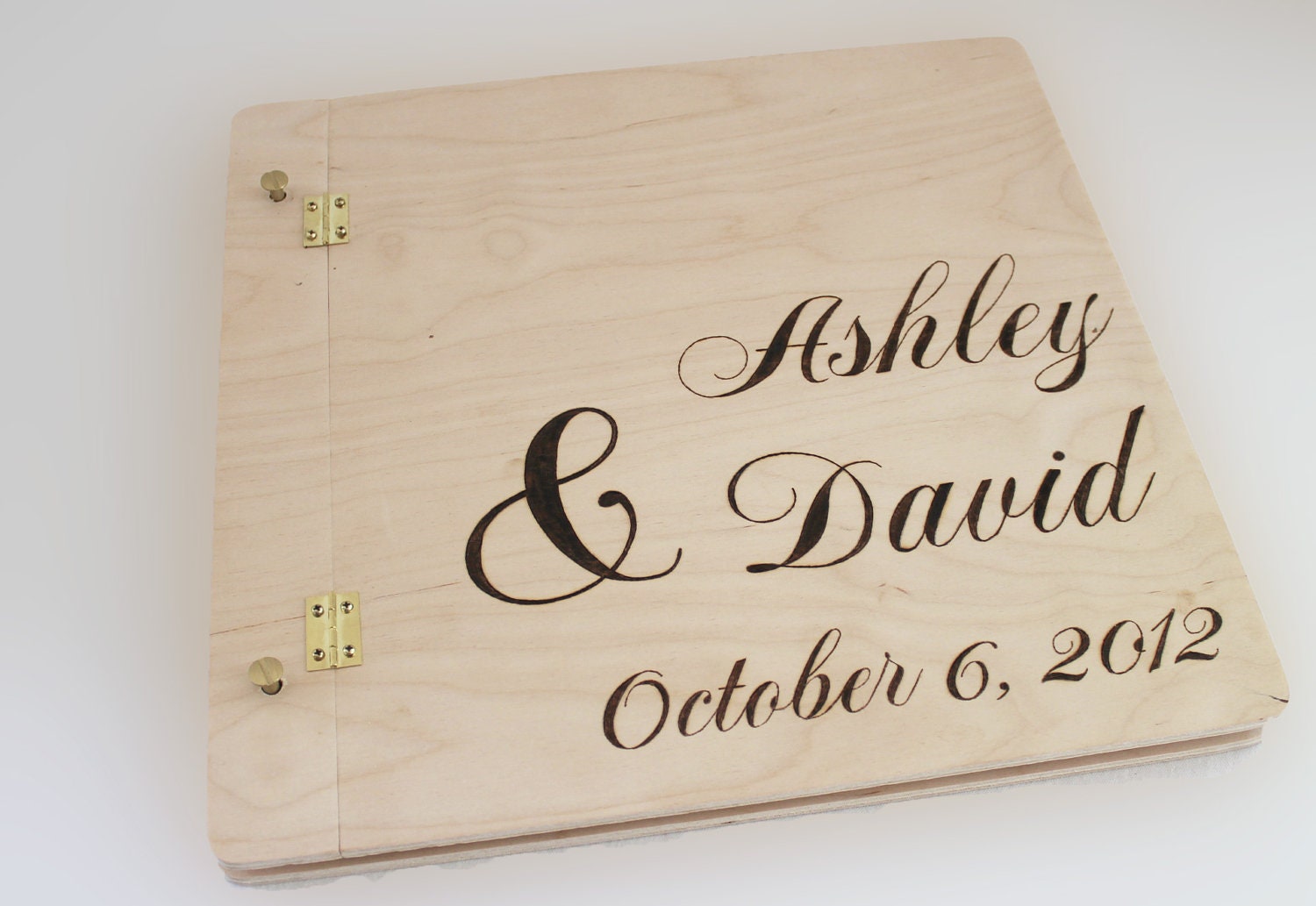 Wedding Guest Book with script font from Naturally Aspen