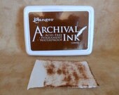 Coffee Brown Archival Ink Stamp Pad by Ranger-SALE