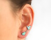 Love heart earrings, ancient greek jewelry.