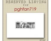 Alphabet Photography 20x30 Guest Book Print - RESERVED for pghfan719