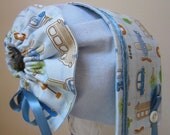 Boy Bonnet and Bib Set
