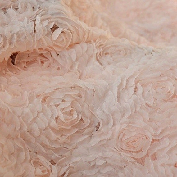 Chiffon Rose Fabric