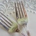 Mr. and Mrs. Wedding Cake Forks