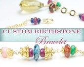 Custom Birthstone Bracelet/Mother Daughter Jewelry/Custom Birthstone Necklace/Wedding Party Birthstone Bracelet