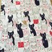 Heavy Cotton Canvas - Kawaii Kittens- Fat Quarter(29in x 19in) - CF067