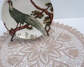 Woodland Ecru // Doily // Hand crocheted // Blooming Thistles // Gift for the home // Table element // Wall decor
