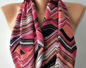 Chevron  Infinity Scarf Shawl Circle Scarf Loop Scarf  Gift -fatwoman