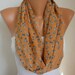 Infinity Scarf Shawl Circle Scarf Loop Scarf  Gift -fatwoman