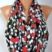 Infinity Scarf Shawl Circle Scarf  Loop  Scarf Gift -fatwoman - LOVE - Heart