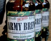 Army Men Drink Bottle Labels - DIY PRINTABLE FILE - Boys Birthday Party Il_170x135