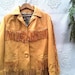 Rustic prairie vintage deerskin fringe aspen honey butter jackson hole cowgirl mountain forest fairy leather gypsy boho jacket