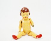 Antique Hand Painted Composition Doll