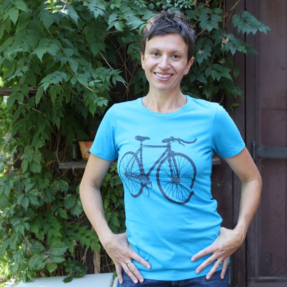 Bike T-Shirt - Fixie Bicycle T-Shirt - Screen Printed