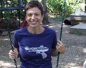 40% OFF SALE Geek T-Shirt - Ray-gun T-Shirt in Storm Blue -  Available in S, M, L, Xl
