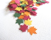 100 Autumn Maple Leaves, Confetti, Embellishments - CatchSomeRaes
