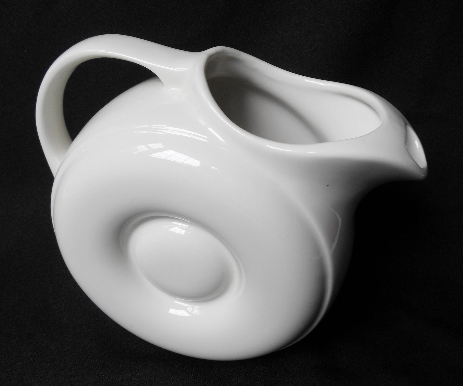 VINTAGE Retro Hall China Pitcher Donut Design