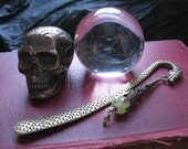 The Dragon and Wand Bookmark for Bibliophiles, Norse Pagan Witch Pentagram. Viking. Game of Thrones