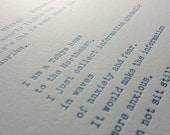 letterpress print on 6x9 paper - Mechanical Translation No. 128