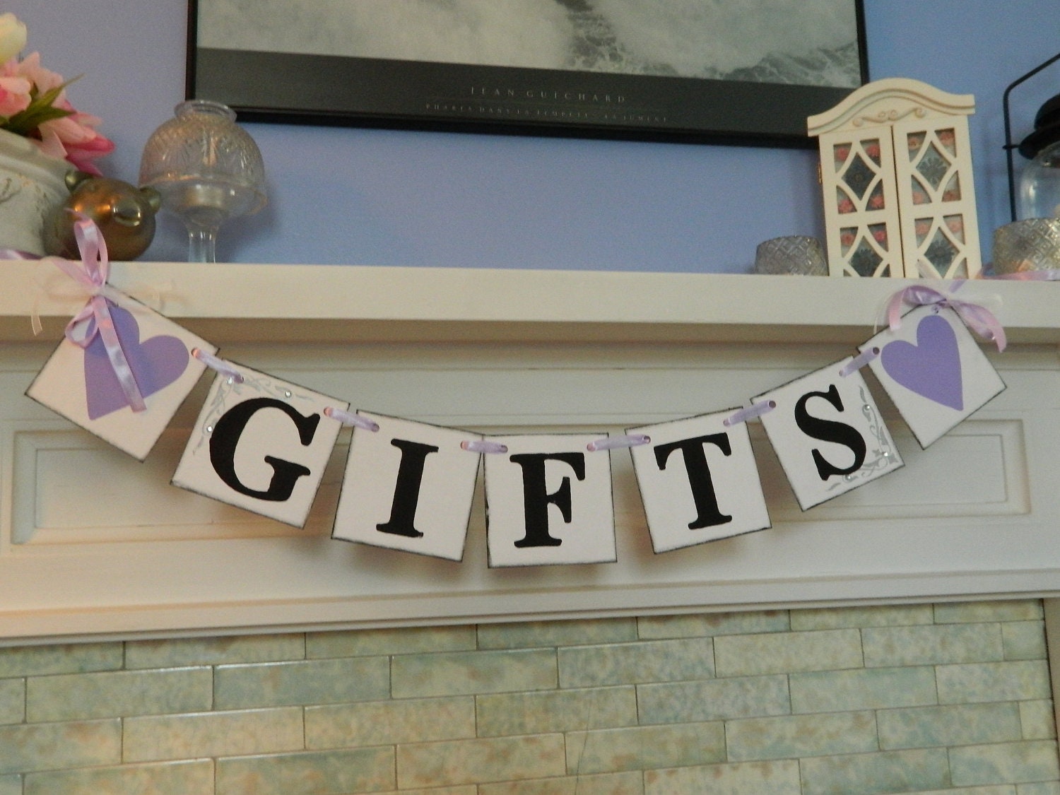 GIFTS Wedding Banner  Great for Bridal Showers Graduations or  a Birthday Party Can Be Custom Made in Your Event Color Scheme