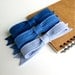 Wool Felt Bow French Barrette // True Blue // LoftFullofGoodies