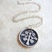 Spring wax seal charm tree with flowers hand made from recycled fine silver