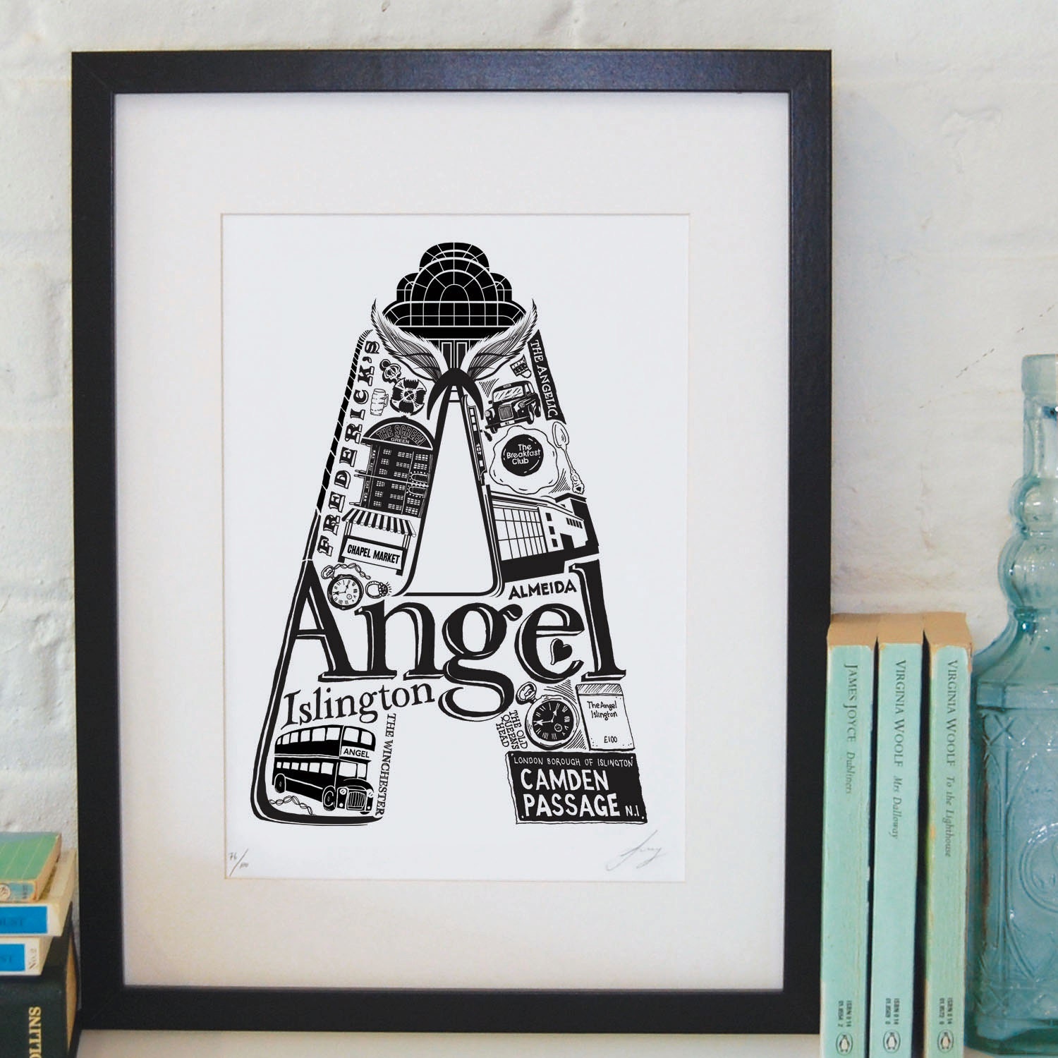 Best of Angel limited edition screenprint // London Letters series