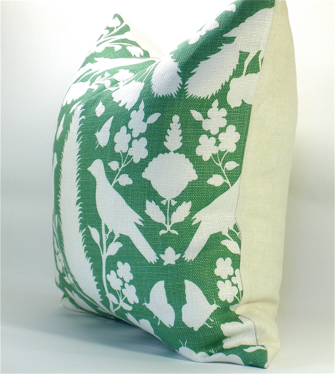 Schumacher Chenonceau pillow cover in Aloe - 20 x 20