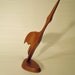 Wonderful mid century modern teak bird figurine