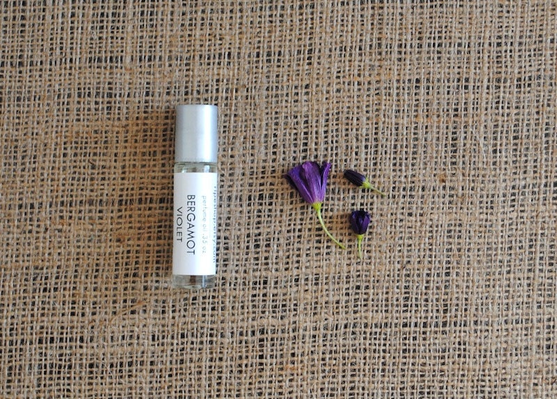 Bergamot Violet Perfume Oil - Roll On Perfume Earl Grey Tea Sweet Fragrance