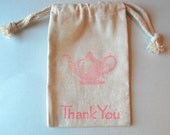 Tea Party Favor Bag / Set of 15 / Teapot Favor Bags