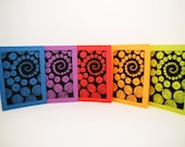 Handprinted Swirl Greeting Card