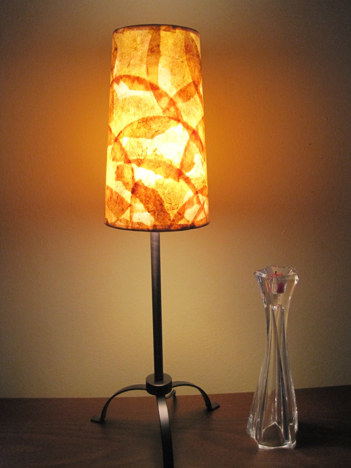 COFFEE FILTER ART - Lamp Shade Paper Lamp Unique Lighting Earth Day