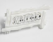 Antique Victorian Mother Brooch Carved Bone
