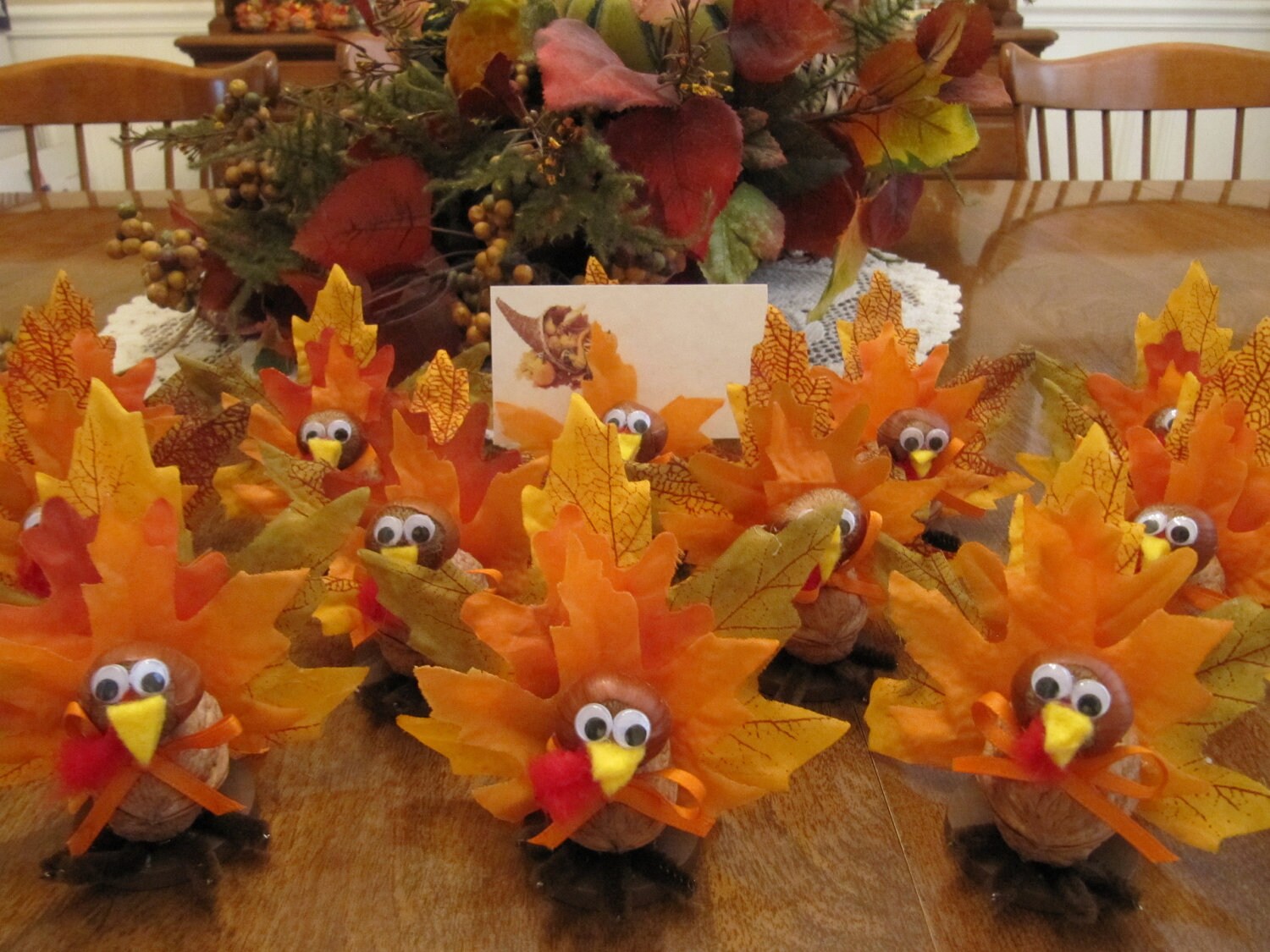 15 Turkey Placecard Holders Thanksgiving Home Decor Table Decoration ...