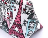Paris, France Eiffel Tower Cosmetic Bag Party Favor: Pink Parisian Birthday Gift, Bridal Shower, Pretty in Pink Makeup Bag