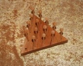 Hand Crafted Triangle Peg Game  (PG0012)