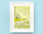 Vintage Madeline Print. Original French Book Plate Illustration 6x8inches.Dogs Countryside . France Paris Ludwig Bemelmans